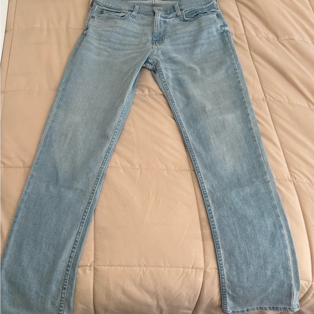 Hollister Women's Sky Blue Skinny Jeans - Picture 2 of 6
